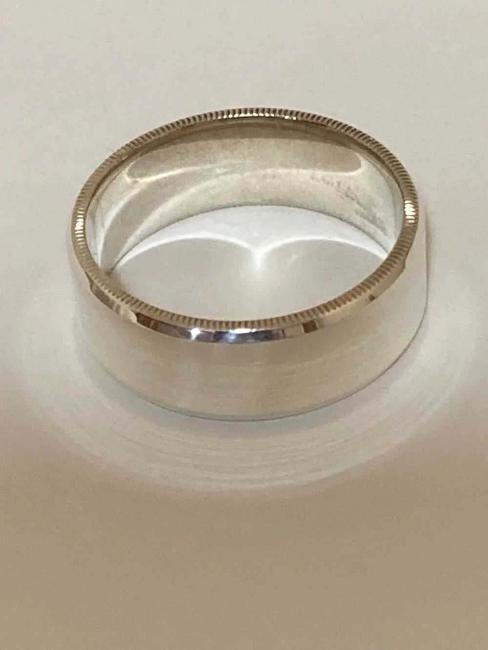 Men's Sterling Silver 925 Wedding Ring Size 10 Artcarved 8mm